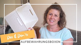 Aufbewahrungsboxen richtig verwenden  Dos amp Don´ts [upl. by Ramled]