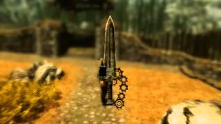 Skyrim Mod Dwarven Gun Blade Mod [upl. by Ahseit]