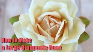 How to Make a Large Gumpaste Rose [upl. by Niwrud]