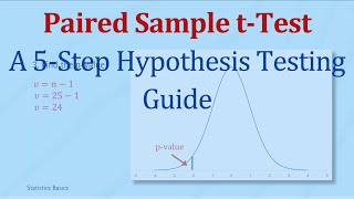 Paired Sample tTest  A 5Step Hypothesis Testing Guide [upl. by Onig280]