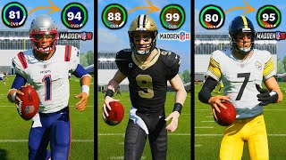 What If You Put EVERY QB At The Highest Overall Theyve Ever Been in Any Madden [upl. by Leuqar]