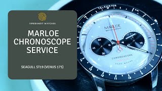 Marloe Chronoscope Seagull ST19 Chronograph Service Venus 175 [upl. by Readus413]