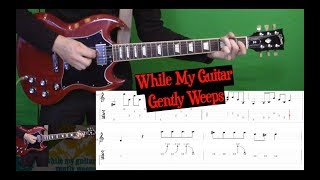 While My Guitar Gently Weeps  Isolated Lead Guitar Electric [upl. by Maybelle]