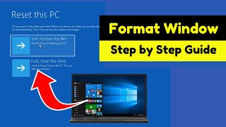 Reset your Windows 10 PC and make it like new again  How To Reset Windows 1011  Format Laptop [upl. by Samoht812]