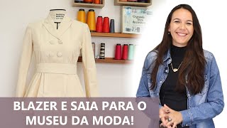 Fiz BLAZER e saia para uma exposição no MUSEU DA MODA [upl. by Irec]