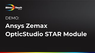 Ansys Zemax OpticStudio STAR module [upl. by Ardnaed858]