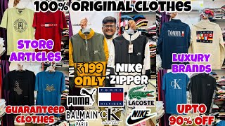 100 Original Clothes 🔥  ₹199 Me Nike ZipperBalmain TshirtsShirts  Branded Clothes in Mumbai [upl. by Dorsman]