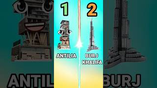 antilia vs Burj Khalifa wale like or comment or subscribe kar antillia mumbaibeach padmabridge 👍💨 [upl. by Flyn]