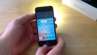 IPhone SE  How to turn the flashlight on off [upl. by Enelahs965]