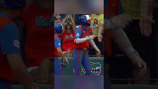 Insidethepark HR in NCAA softball regionals 🐊 Shorts [upl. by Aidyl]