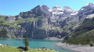 Kandersteg  Oeschinensee Lake Oeschinen Wanderung  Hiking with drone  Drohne DJI Mavic Air 2 [upl. by Lourdes]