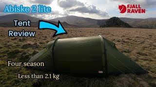 FJALLRAVEN  ABISKO  TWO  LITE  FULL REVIEW  UNDER 21KG  FOUR SEASON  TENT [upl. by Manny]