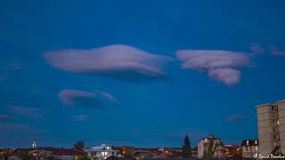 Lenticular clouds timelapse this evening TbilisiGeorgia 10212024 [upl. by Eednak873]