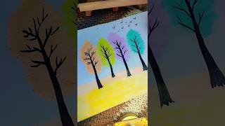 Spring art drawing processshortvideos trending [upl. by Tabb416]