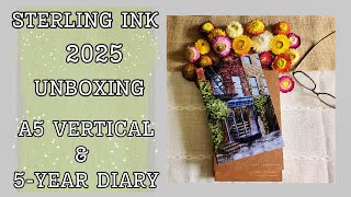 Sterling Ink 2025 Unboxing  A5  5 Year Diary [upl. by Daisi]