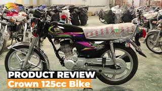 CROWN 125cc Motorcycle  Product Review  Crown Motorcycles  Order Now on crowneshopcom [upl. by Suiraj3]