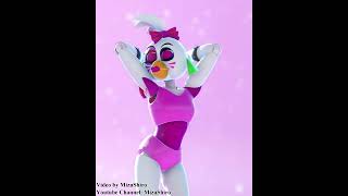 【MMD FNAF】Hip Sway Tiktok Dance Glamrock Chica【60fps】 [upl. by Annonyw45]