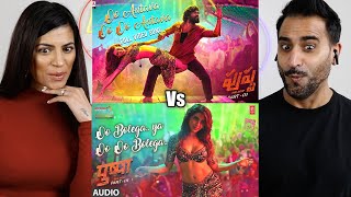 Oo AntavaOo Oo Antava Vs Oo Bolega ya Oo Oo Bolega Ft Samantha  Pushpa  Allu Arjun  REACTION [upl. by Einial166]