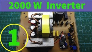 Make 2000W 12V 24V 48V EE55 transformer Inverter Part 1 [upl. by Wassyngton]