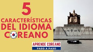 5 Características del idioma coreano  SOBRE EL IDIOMA COREANO aprendercoreano gramaticacoreano [upl. by Monroy]