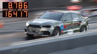 Fastest Audi RS3 in Puerto Rico Runs 878 164mph [upl. by Eiliak]