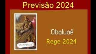 Orixá Olabuâe rege 2024 Ano de Transformações e Mudanças Ano do Materialismo e Riquezas Muito Axé [upl. by Mcgurn913]