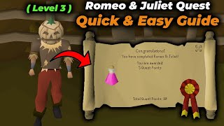 OSRS Romeo and Juliet Quest Guide – Quick amp Easy Walkthrough For Low Level Players [upl. by Ainos]