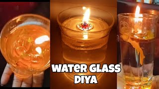 homade water glass Diya 🪔 diwali special homade diya 🪔 [upl. by Hefter]