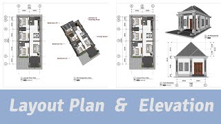 Updated to Lesson06 Easy Way to do Floor Plan amp Elevation in Layout SketchUp [upl. by Skip]