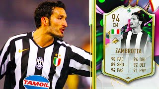 94 Shapeshifters Icon Zambrotta Player Review 🤔 Fifa 23 Ultimate Team [upl. by Idorb735]