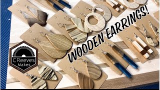 CReeves Makes Custom Wooden Earrings with Etsy Link [upl. by Glialentn]