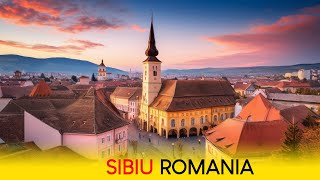 SIBIU ROMANIA  The German City of Transylvania WALKING TOUR 4K [upl. by Perr399]