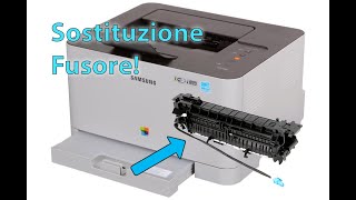 Come Sostituire il Fusore • Samsung CLP360 CLP365W C410W C430W HP 150a HP 150nw [upl. by Peppi139]