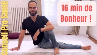 Routine dexercices anti mal de dos  étirements stretching mobilisation etc [upl. by Anaej]