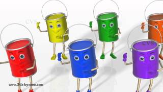 Color Songs  3D Animation Learning Colors Nursery Rhymes for children [upl. by Fara]