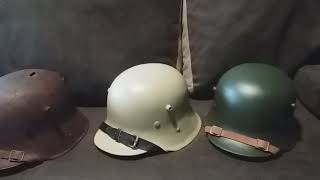 stahlhelm M16 M17 M18 helmet каски рогачи 1 мировая [upl. by Arber]