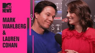 Mark Wahlberg amp Lauren Cohan on ‘Mile 22’  CinemaCon  MTV News [upl. by Eivod]