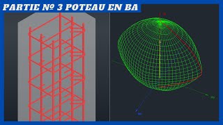 Poteau en BÉTON ARMÉ Dimensionnement et Ferraillage Partie 3 [upl. by Omoj599]