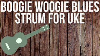 How to Shuffle Strum on Ukulele quotBoogie Woogie Stylequot [upl. by Notsob48]