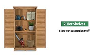 Mcombo Wood Storage Shed Model 60560870D [upl. by Arrimat]