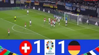 Switzerland vs Germany 11  UEFA Euro 2024  Match Highlights [upl. by Pollie]