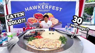 INSANE 30 SERVINGS CHICKEN RICE EATEN SOLO  Singapores Largest Plate Of Chicken Rice Challenge [upl. by Favianus]