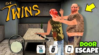 Door Escape With Two Twins Brother 👬 The Twins Funny Horror Game [upl. by Imehon846]