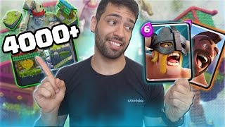 DECK DE CORREDOR  BÁRBAROS DE ELITE PARA CHEGAR NA ARENA LENDÁRIA E NOS 4000 TROFÉUS  Clash Royale [upl. by Latimore]