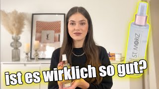 ST MORIZ SELBSTBRÄUNER Spray Gesicht  Live Test  Review 😱😍 Jil Schrödel [upl. by Akinajnat]