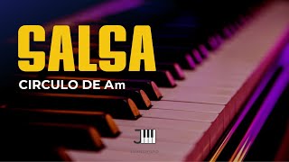 Salsa en Piano  Circulo de Am  Tutorial [upl. by Mossberg615]