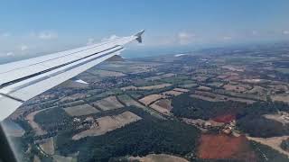 Landing in Rome Fiumicino Airport FCO15 August 2023Rome 20231m [upl. by Schoening]