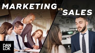 The Difference Between Marketing vs Sales  Dan Lok [upl. by Guttery]