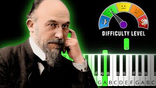 Gymnopédie n° 1  Erik Satie  EASY MEDIUM Piano Tutorial  Sheet Music [upl. by Epuladaugairam]