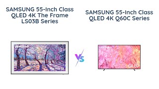 🥇 Samsung QLED 4K Frame LS03B vs Q60C Series ⚔️ [upl. by Rothschild]